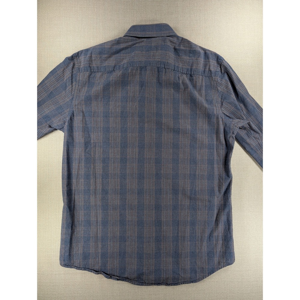 Joseph Abboud Mens Blue Plaid Button Down Shirt Long Sleeve Cotton Size Medium - Picture 2 of 6